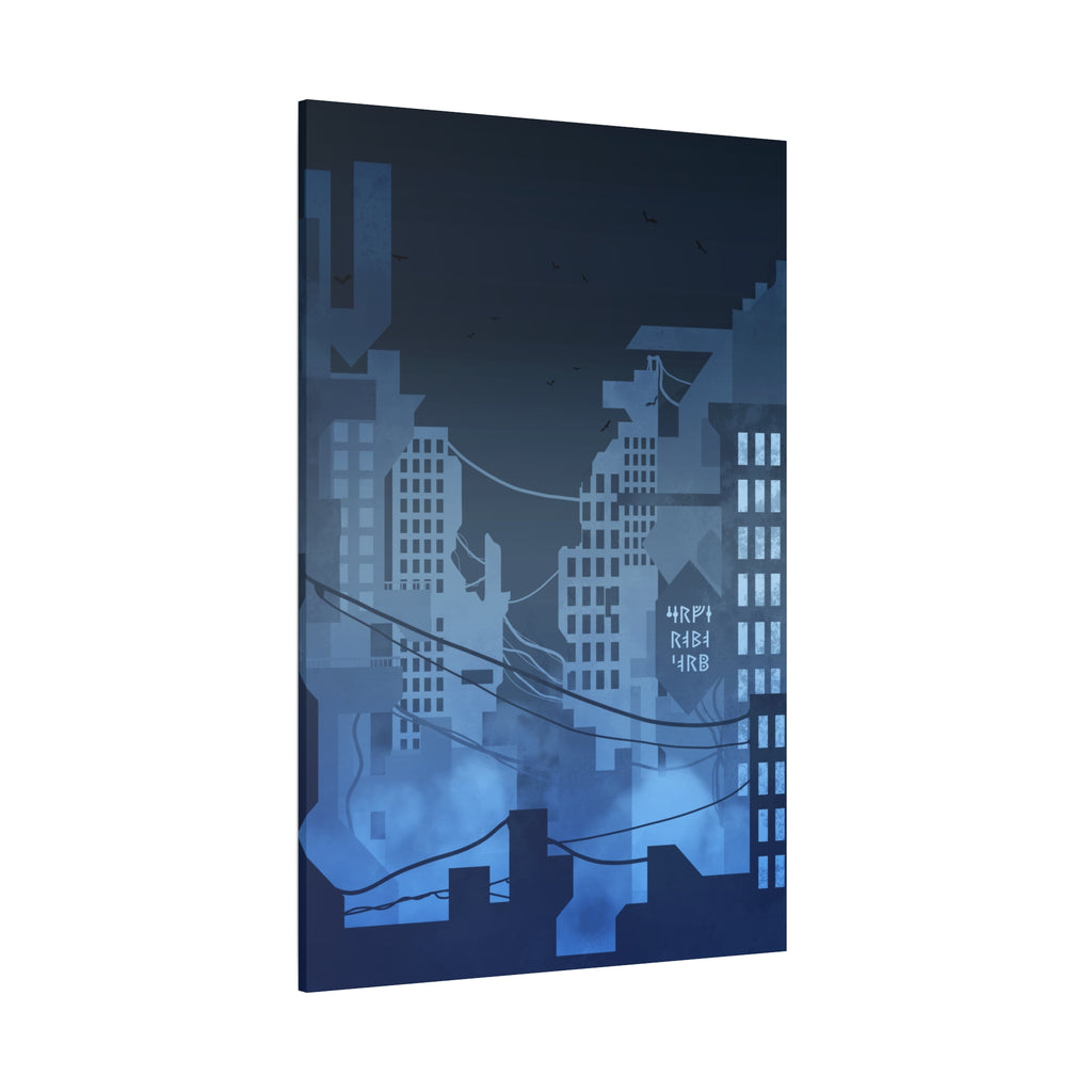 City Lights Nightscape Canvas Wall Art - Luminous Skyline Decor