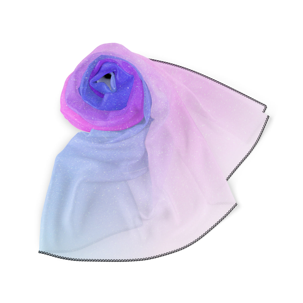 Starfield Space Galaxy Scarf - Cosmic Purple Shawl