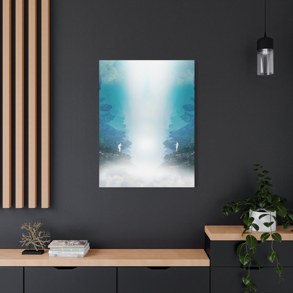 Lost Lovers Canvas Wall Art - Couple Surreal Landscape Decor