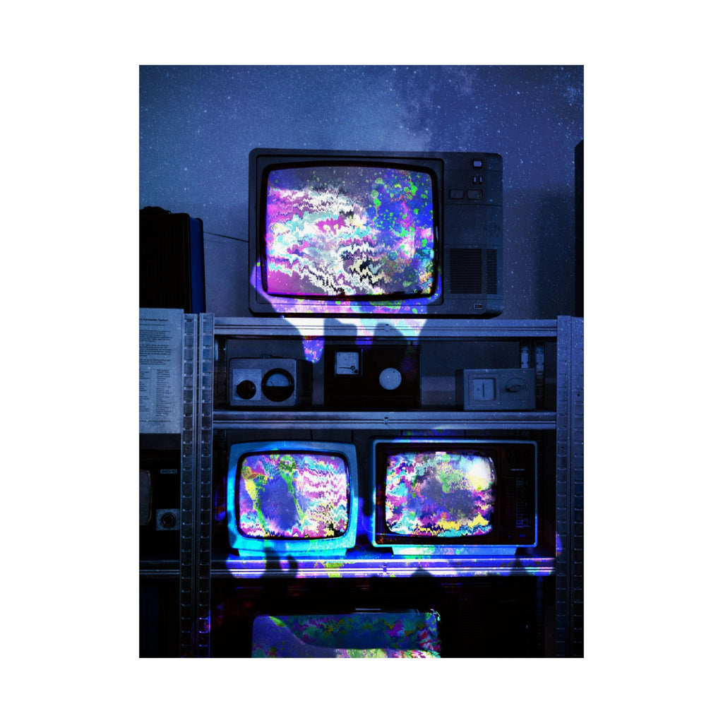Digital Escape Poster - Abstract Tech Art Print