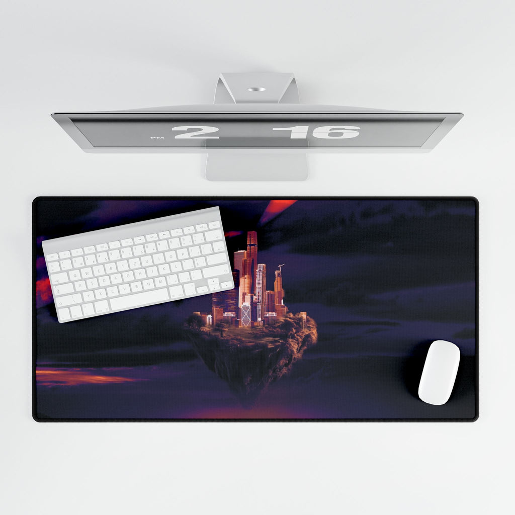 Abandoned Desert City Gaming Mouse Pad - Dystopian Desk Mat