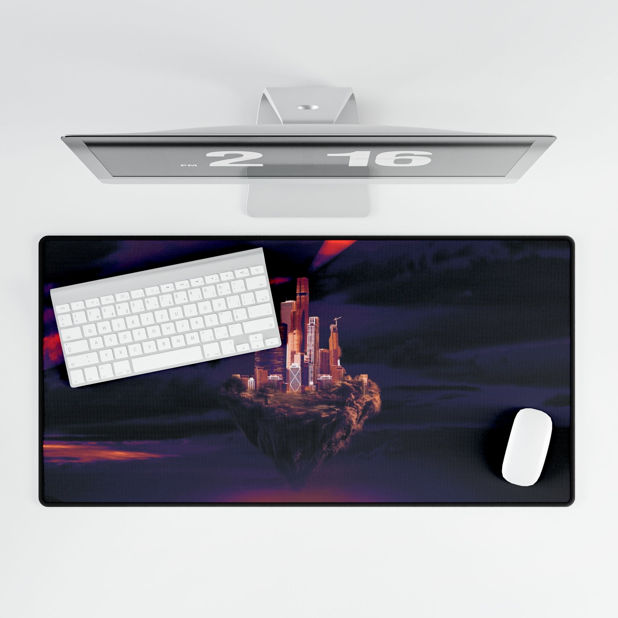 Abandoned Desert City Gaming Mouse Pad - Dystopian Desk Mat