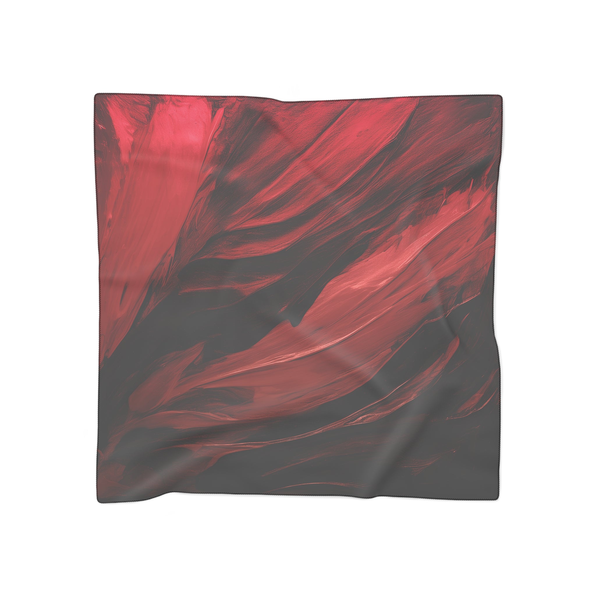 Dark Red Swirl Scarf - Moody Burgundy Art Print Shawl