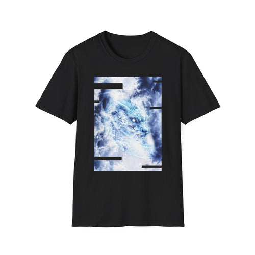 Blue Sky Dragon Graphic Tee - Celestial Cloud Dragon Shirt