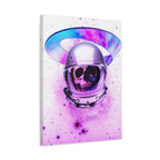 Astronaut Skeleton Skull Canvas Wall Art - Dark Space Skull Decor