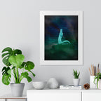 Snake Bite Framed Poster - Caution-Theme Serpent Wall Art