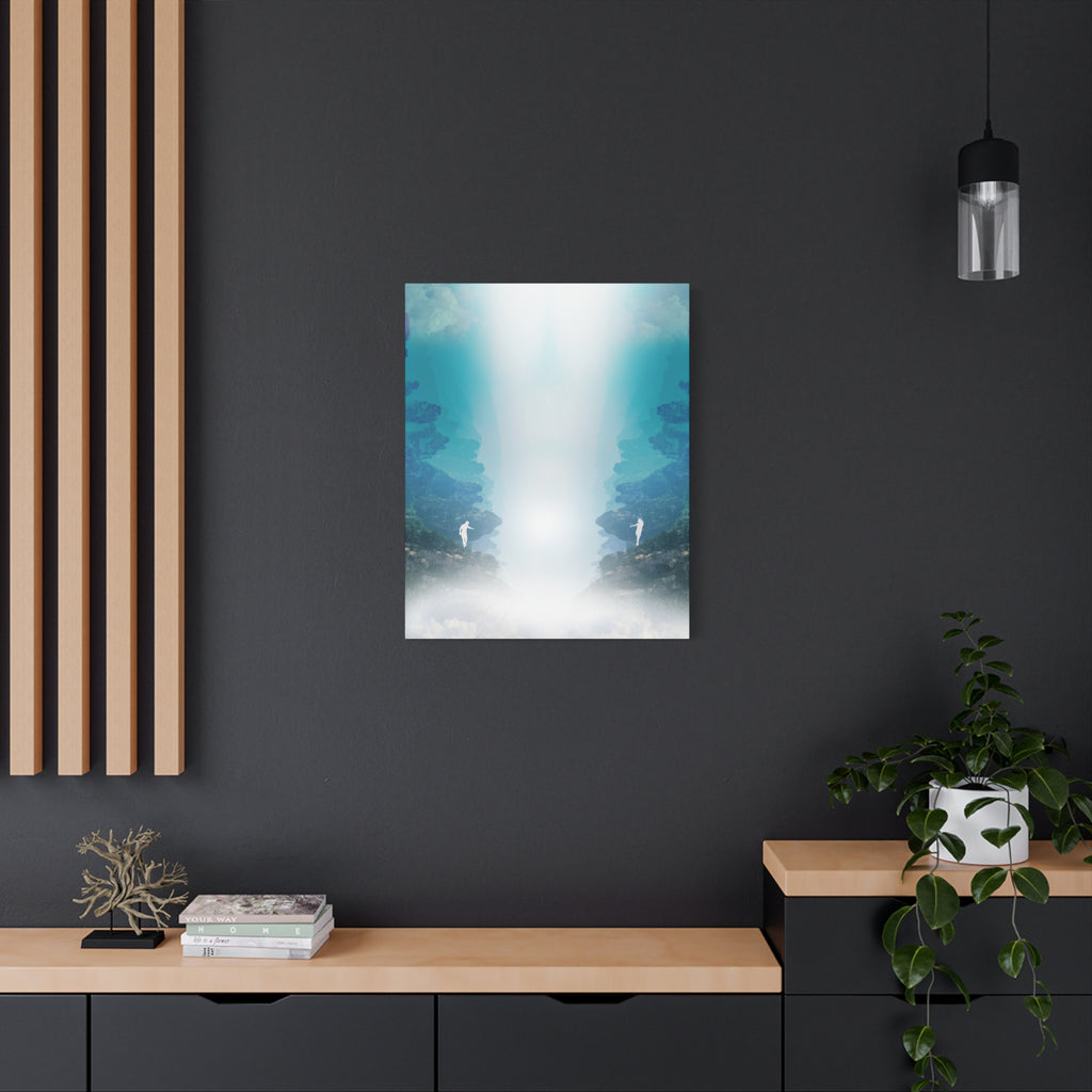 Lost Lovers Canvas Wall Art - Couple Surreal Landscape Decor