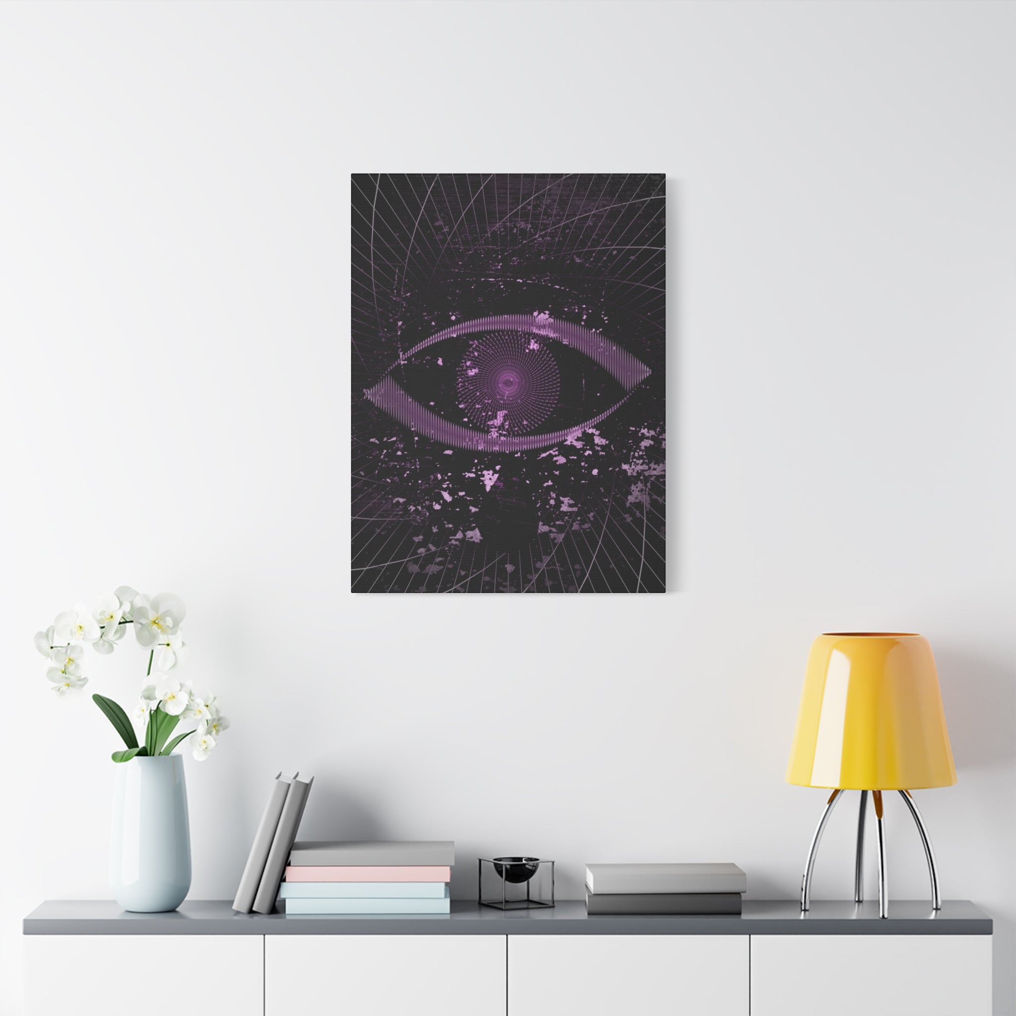 Eye of the Lost Cosmic Canvas Art - Mystical Third-Eye Galaxy Decor