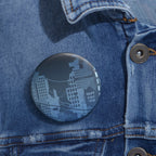 Vibrant City Lights Nightscape Art Pin