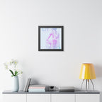 Lit Thinker Framed Poster - Psychedelic Abstract Portrait Wall Art