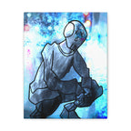 Robot Man Canvas Wall Art - Cyberpunk Android Dystopian Decor