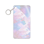 Trippy Pink and Blue Fractal Acrylic Charm Keychain