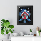 Vibrant Framed Vertical Poster - Unique Geometric Art for Home Decor - Perfect Gift for Art Lovers