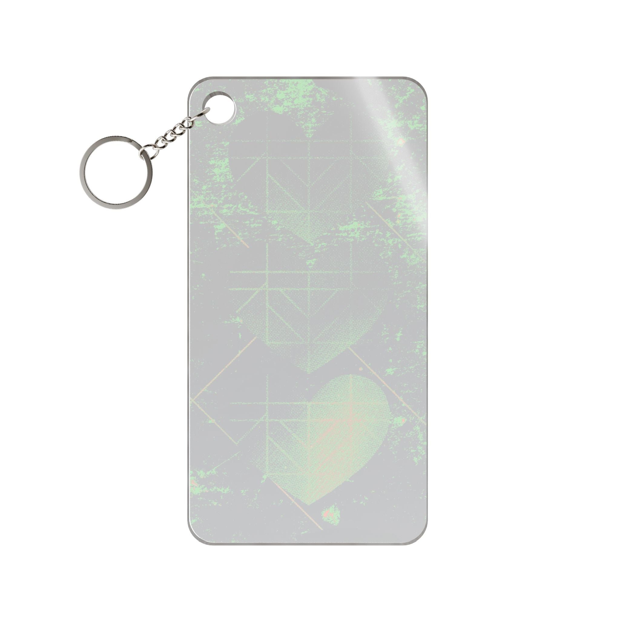 Retro Three Hearts Keychain - Level One 8-Bit Gamer Acrylic Charm