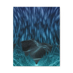 Cyber Wave Escape Canvas Print - Retro Futurism Vaporwave Decor