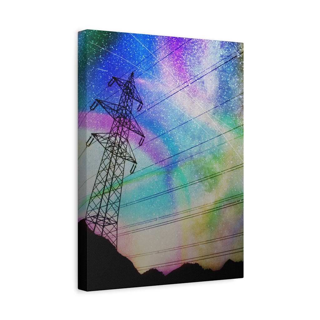 Solar Storm Canvas Wall Art - Vibrant Abstract Nebula Decor