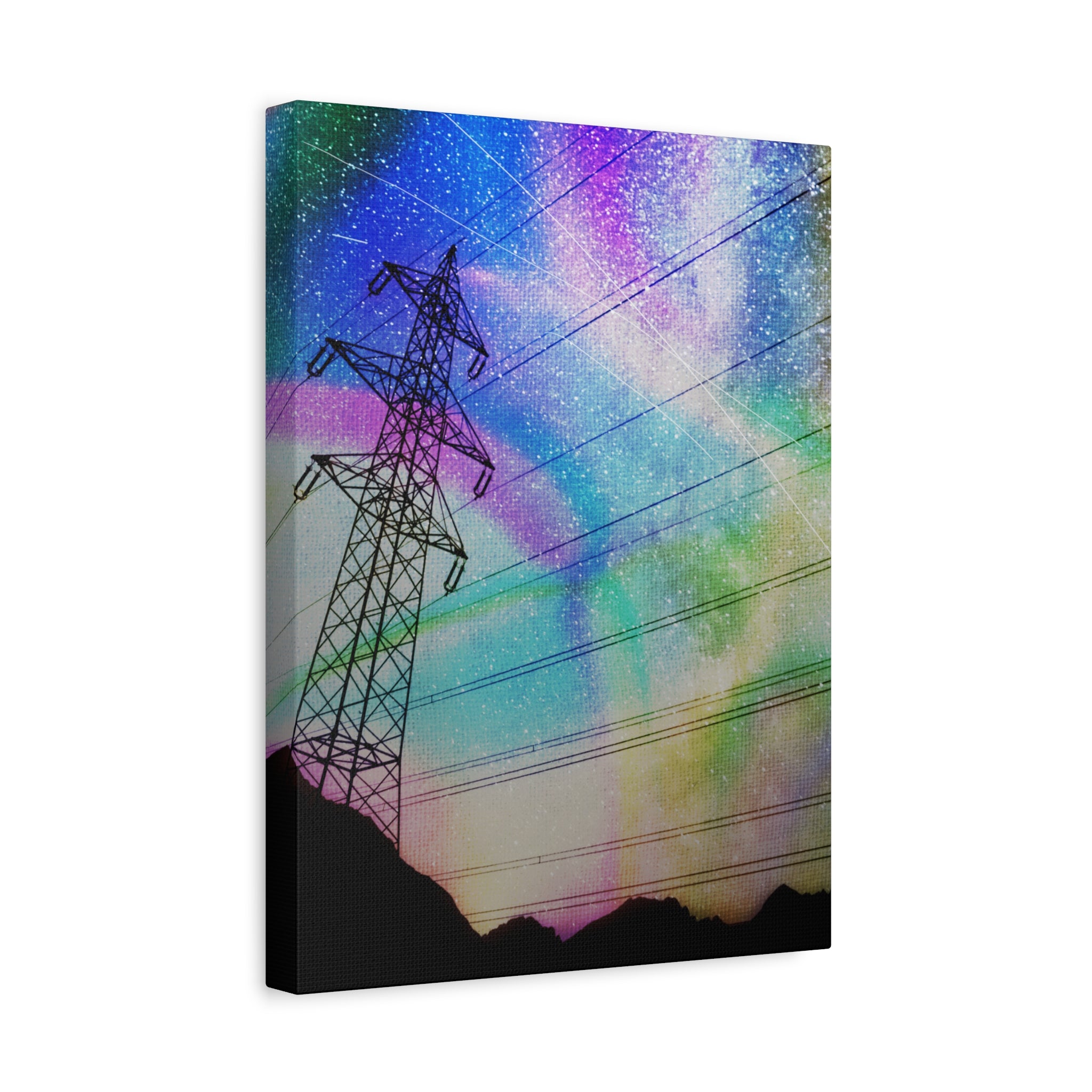 Solar Storm Canvas Wall Art - Vibrant Abstract Nebula Decor