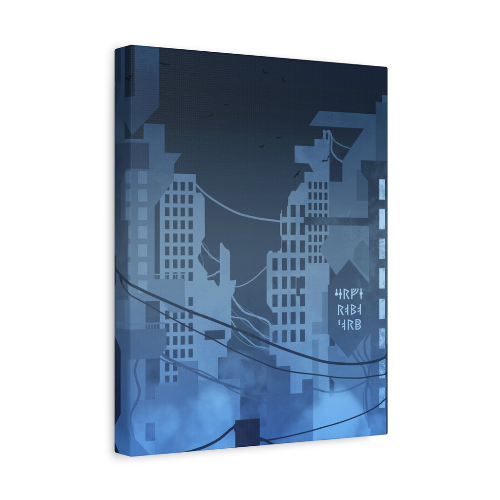 City Lights Nightscape Canvas Wall Art - Luminous Skyline Decor