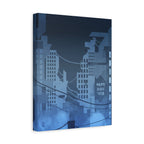 City Lights Nightscape Canvas Wall Art - Luminous Skyline Decor