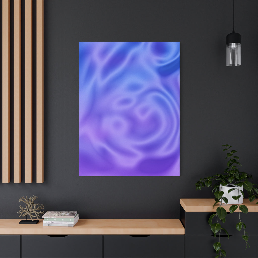 Liquid Metal Mist Pink Canvas Wall Art - Modern Textured Abstract Decor