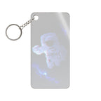 Scanline Spaceman Keychain - CRT Astronaut Acrylic Charm