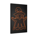 Cute Ghost Canvas Wall Art - Halloween Kids Room Decor