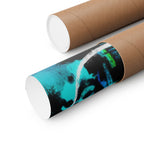 Grunge Space Man Poster - Splatter Astronaut Art Print