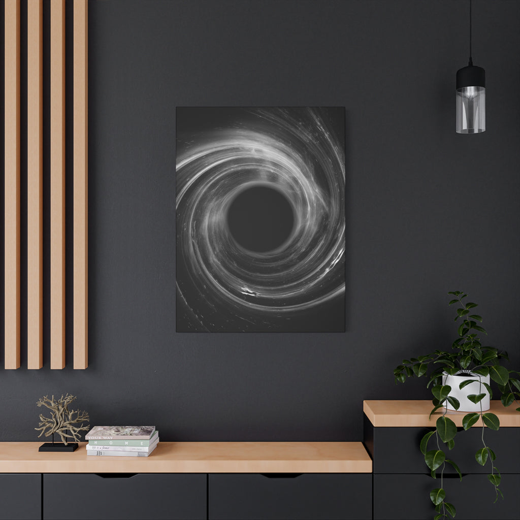 Black Hole Canvas Wall Art - Cosmic Universe Decor