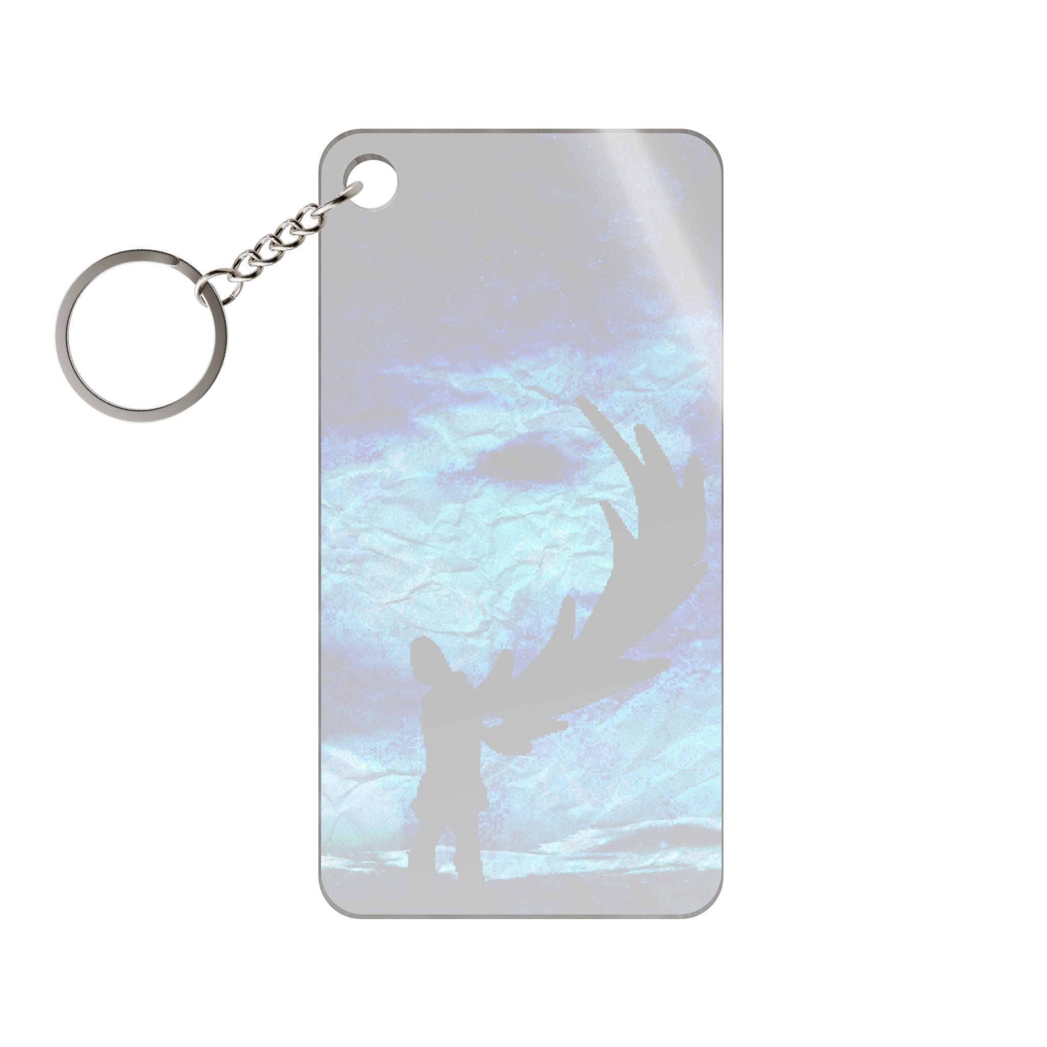 Skybound Keychain - Surreal Cloudscape Acrylic Charm