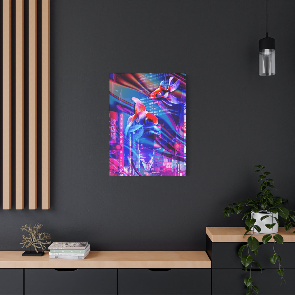 Japanese City Punk Special Edition Canvas Wall Art - Neon Japan Street