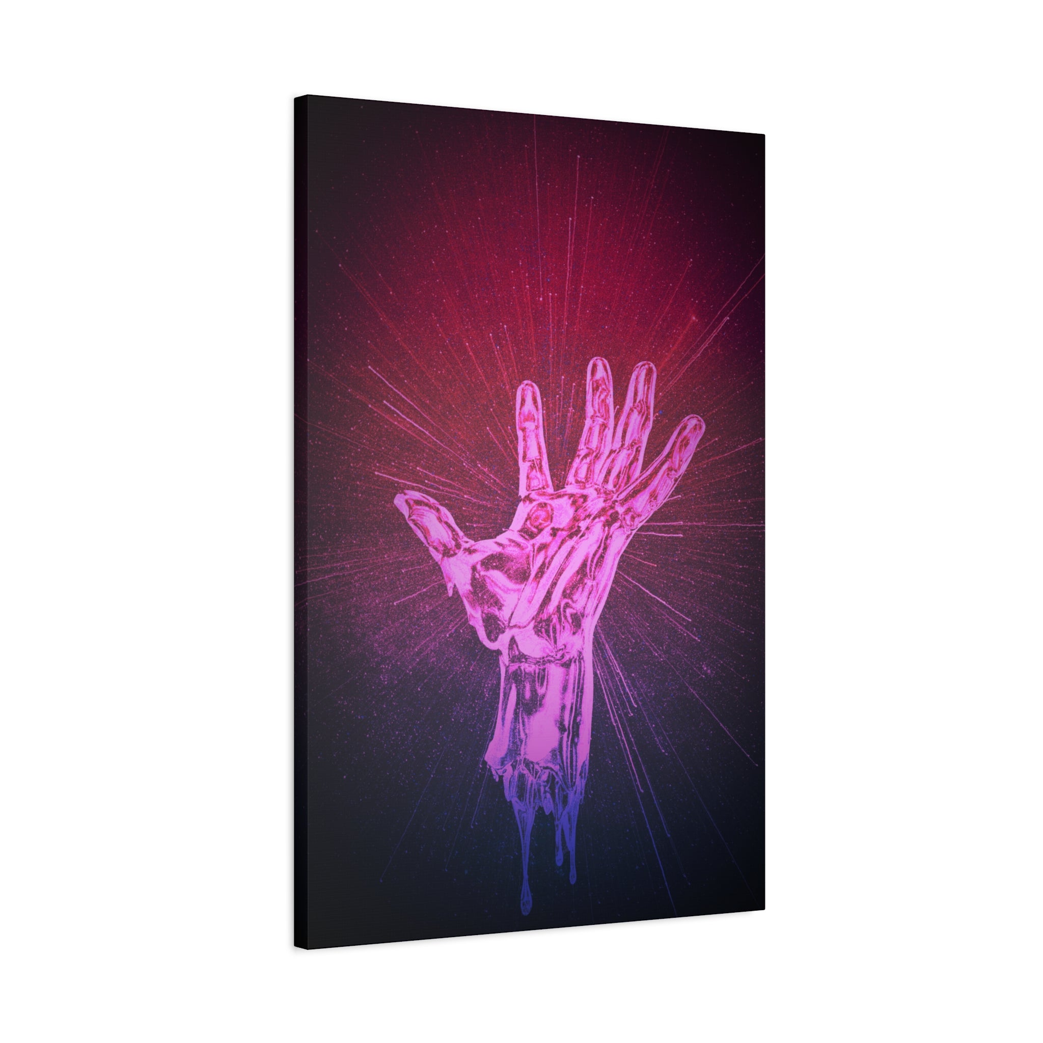 Hand of the Stars Galaxy Canvas Art - Mystical Astrology Wall Decor