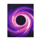 Neon Wave Horizon Canvas Wall Art - Retro 80s Cyberpunk Sunset