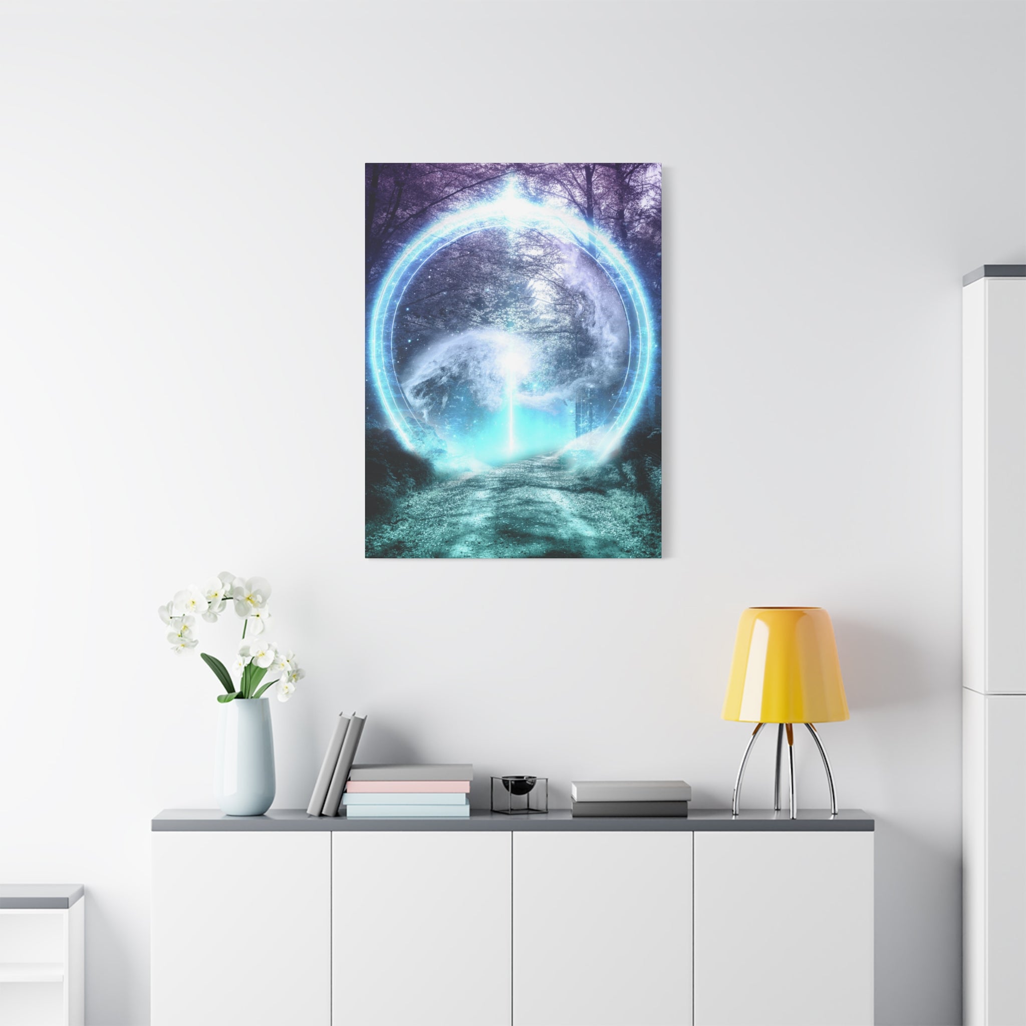 Lost Forest Magic Portal Canvas Wall Art - Mystical Fantasy Forest Decor