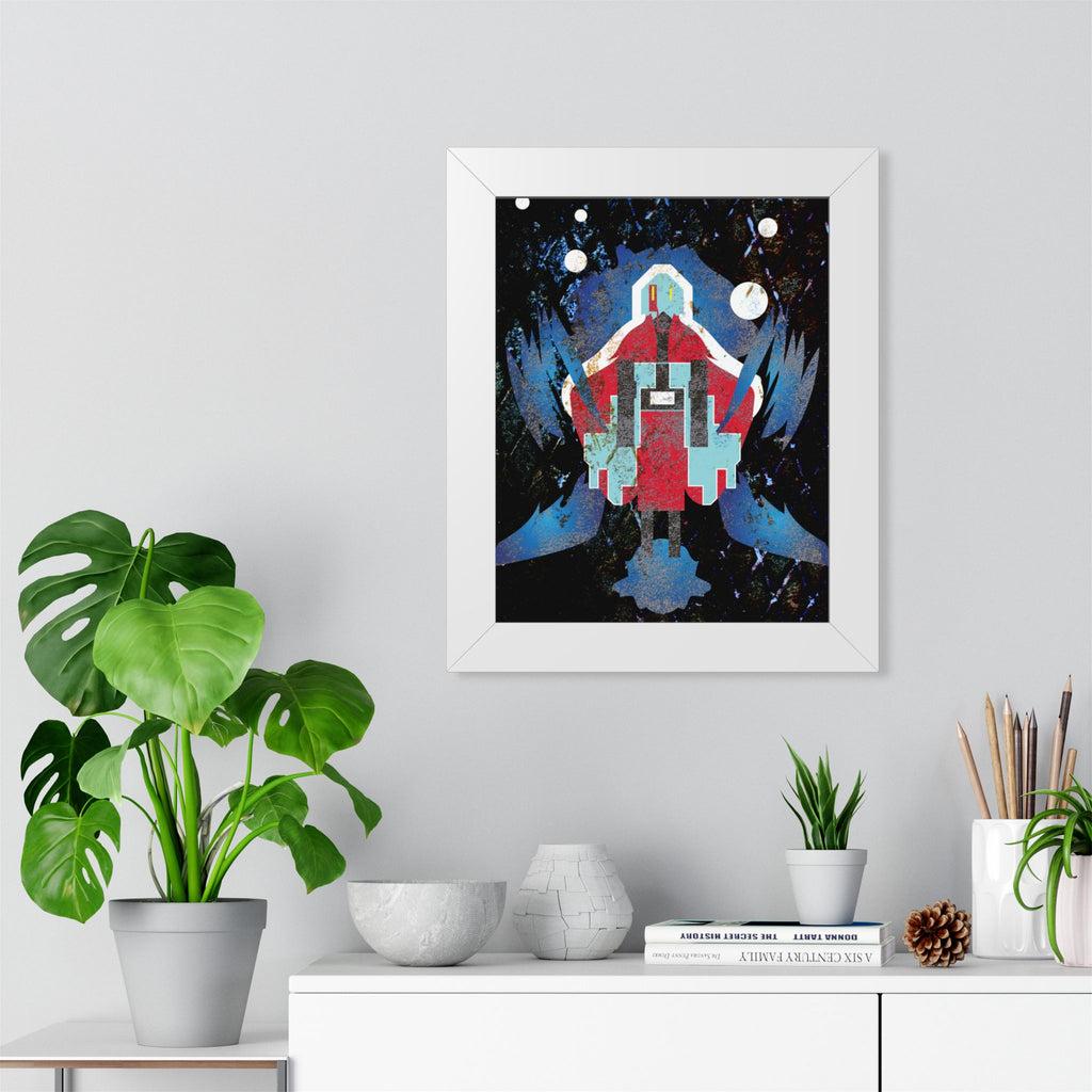 Vibrant Framed Vertical Poster - Unique Geometric Art for Home Decor - Perfect Gift for Art Lovers