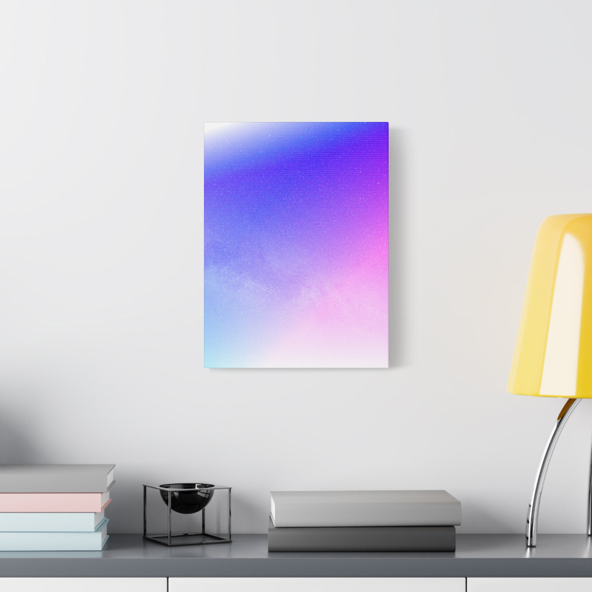 Starfield Space Galaxy Canvas Wall Art - Cosmic Purple Decor