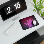 Hand of the Stars Desk Mat - Mystical Nebula Galaxy Mouse Pad