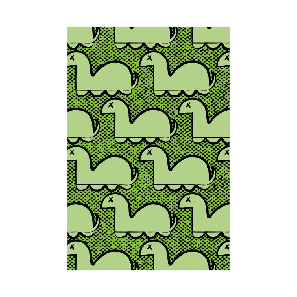 Dino Rampage Poster - Dinosaur City Attack Art Print