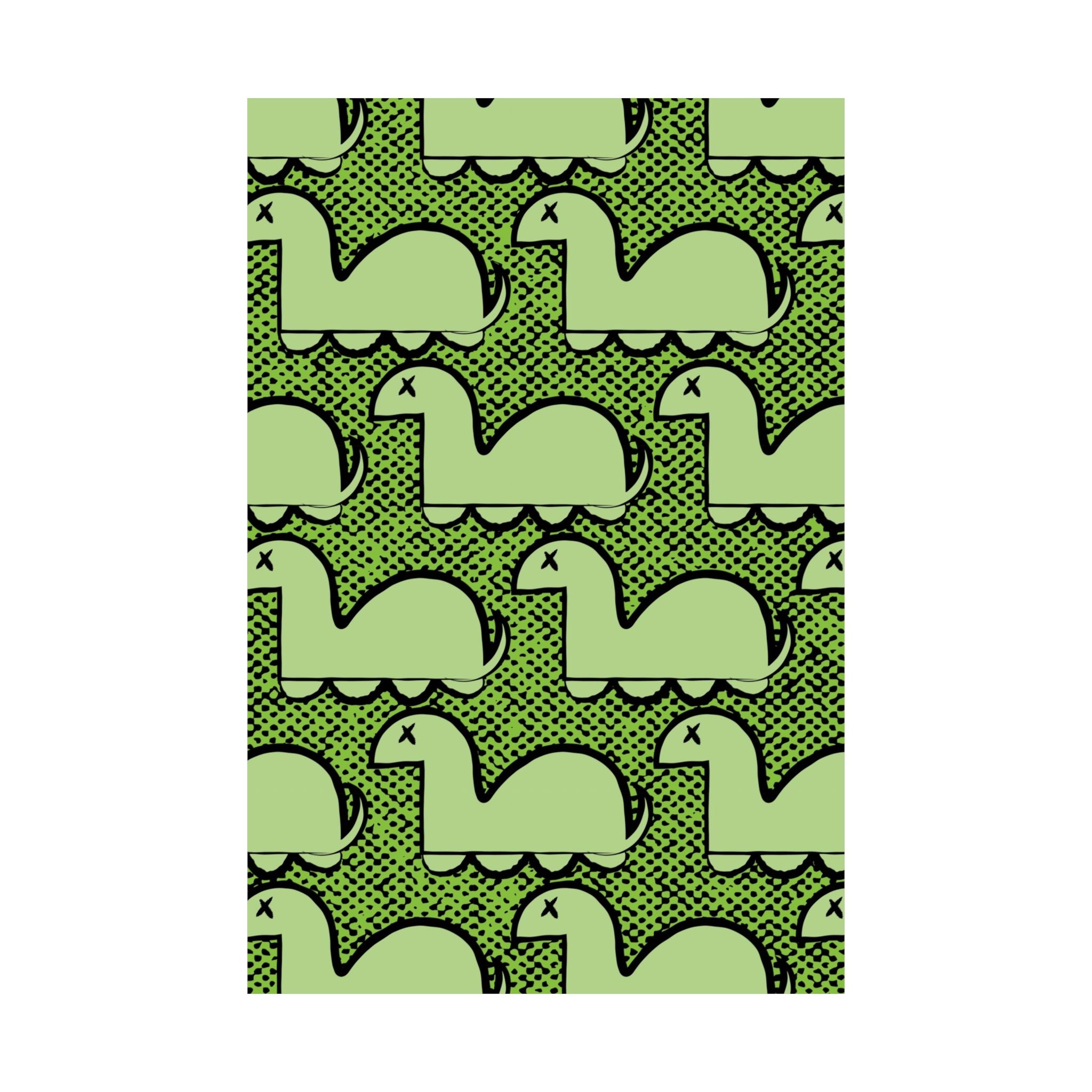 Dino Rampage Poster - Dinosaur City Attack Art Print