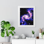 Star Formation Framed Vertical Poster - Stunning Galaxy Art for Home Decor