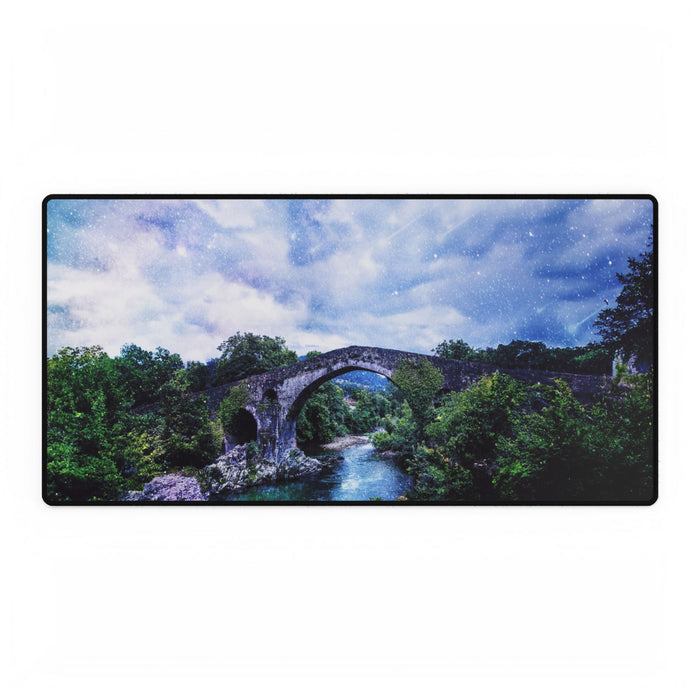 Enchanted Forest Mouse Pad - Fantasy Landscape Desk Mat by Kiyo Arts