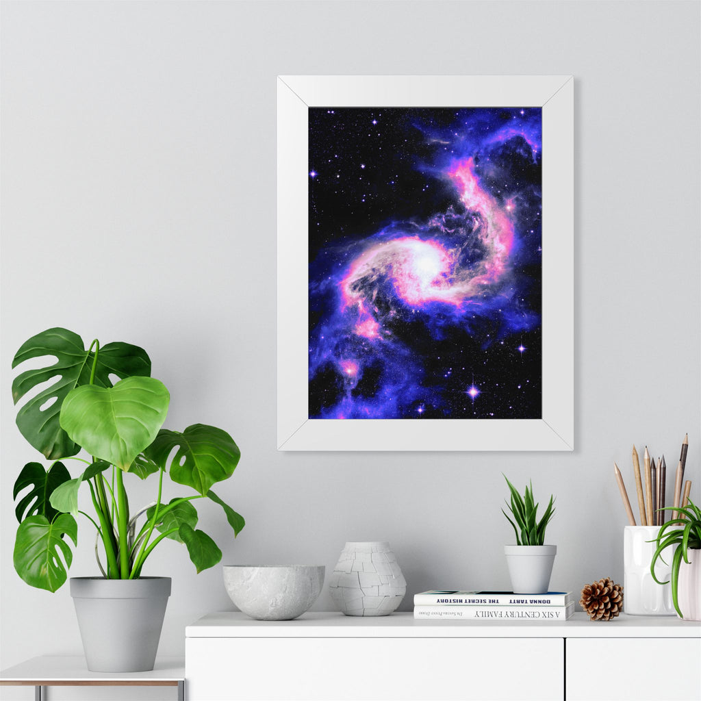 Star Formation Framed Vertical Poster - Stunning Galaxy Art for Home Decor