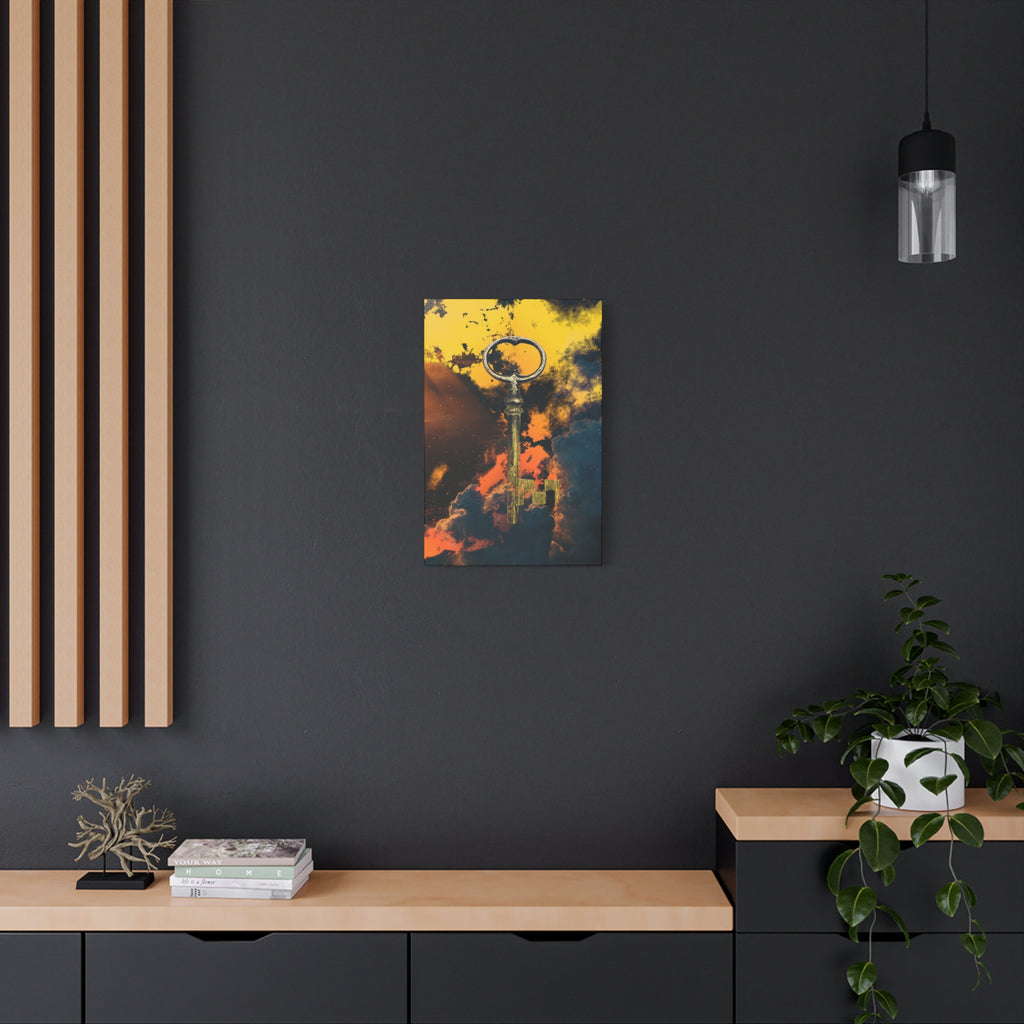 Key To The Kingdom Canvas Wall Art - Fantasy Mysterious Decor