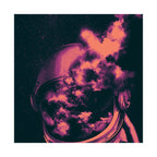 Vapor Astronaut In The Clouds Matte Poster Print