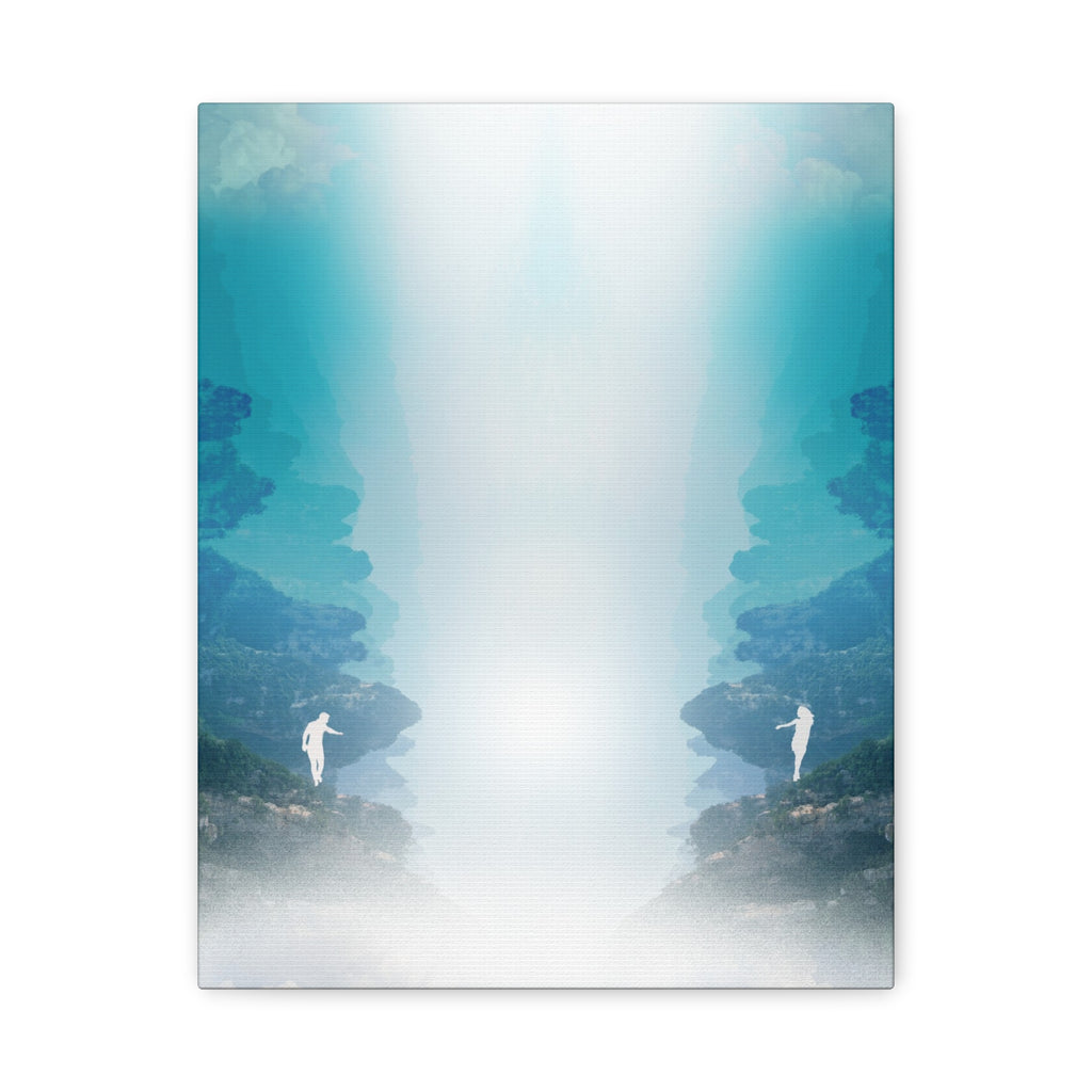 Lost Lovers Canvas Wall Art - Couple Surreal Landscape Decor