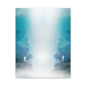 Lost Lovers Canvas Wall Art - Couple Surreal Landscape Decor