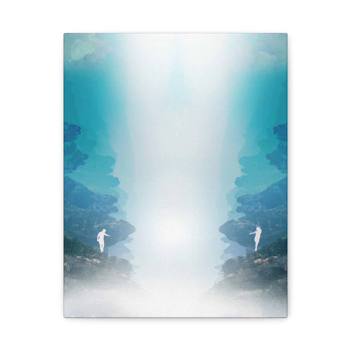 Lost Lovers Canvas Wall Art - Couple Surreal Landscape Decor