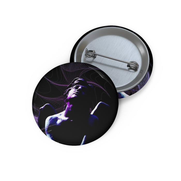 Skybound Pin - Fantasy Cloudscape Art Button