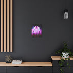 The City of Lights Vibrant Cityscape Canvas Art | Modern Neon Urban Skyline Wall Decor