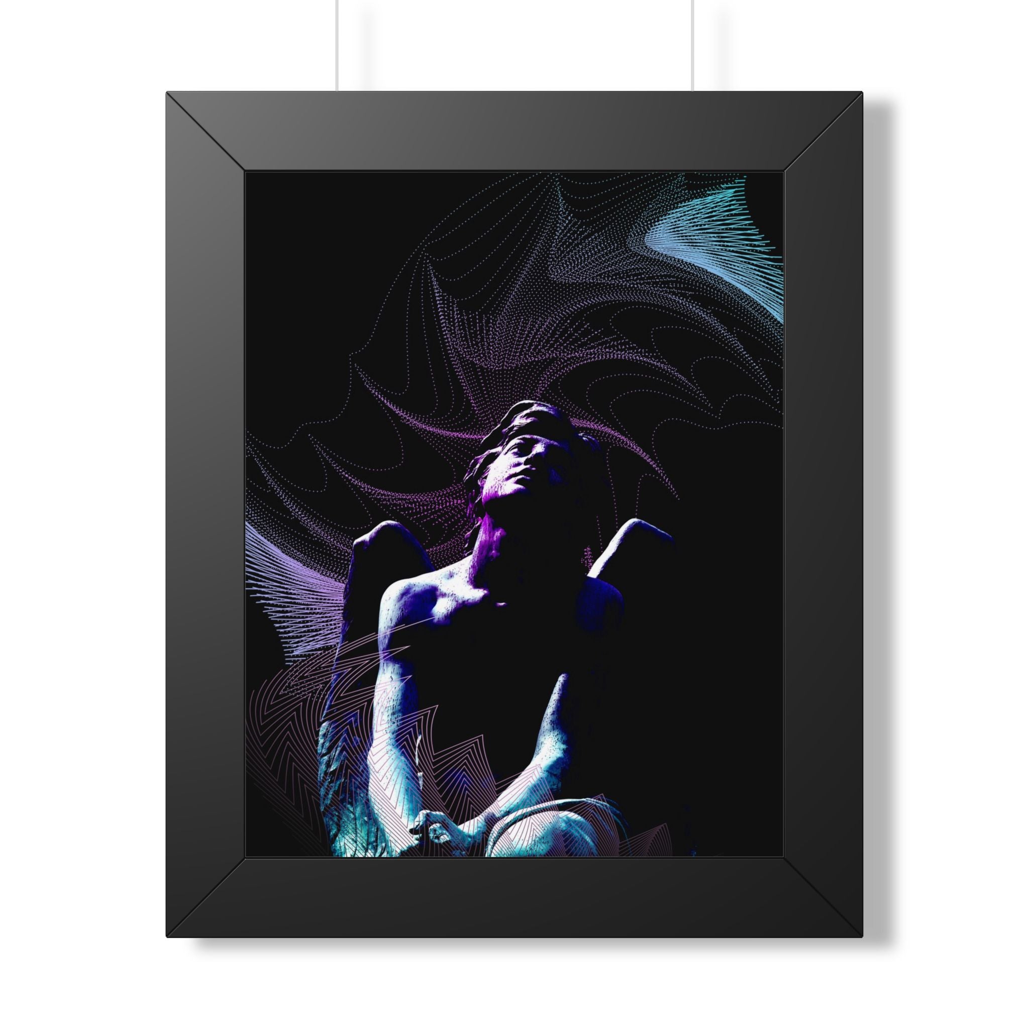 Skybound Framed Poster - Surreal Dreamy Cloudscape Wall Art