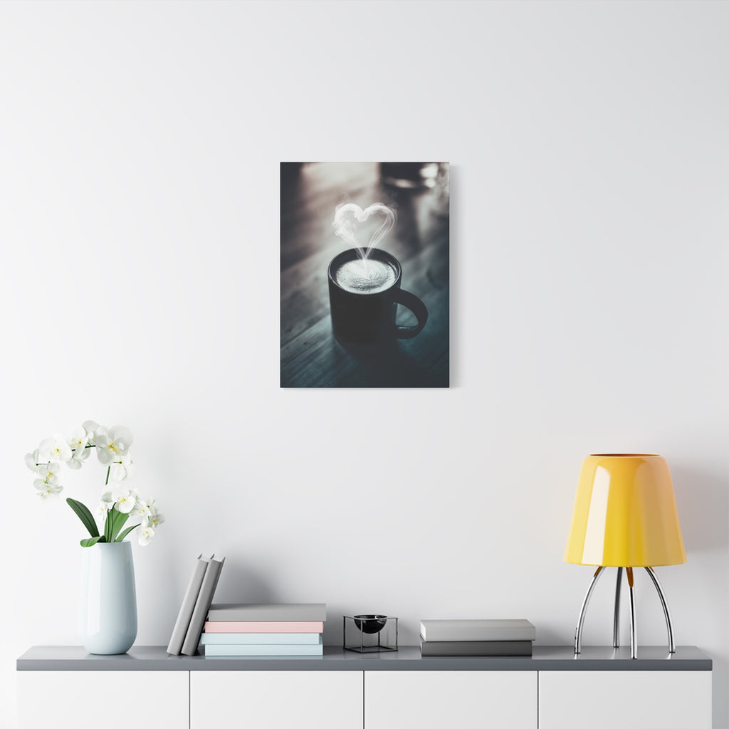 Coffee Love Canvas Wall Art - Aesthetic Kitchen Cafe Decor